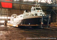 AP1-88 hovercraft with the Scandinavian company SAS -  (credit: The <a href='http://www.hovercraft-museum.org/' target='_blank'>Hovercraft Museum Trust</a>).